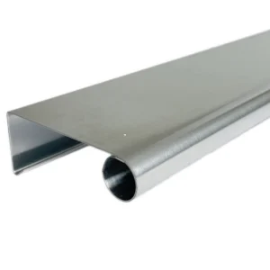 Deklijst kraal 90 gr. - zink walsblank - Afbeelding 1