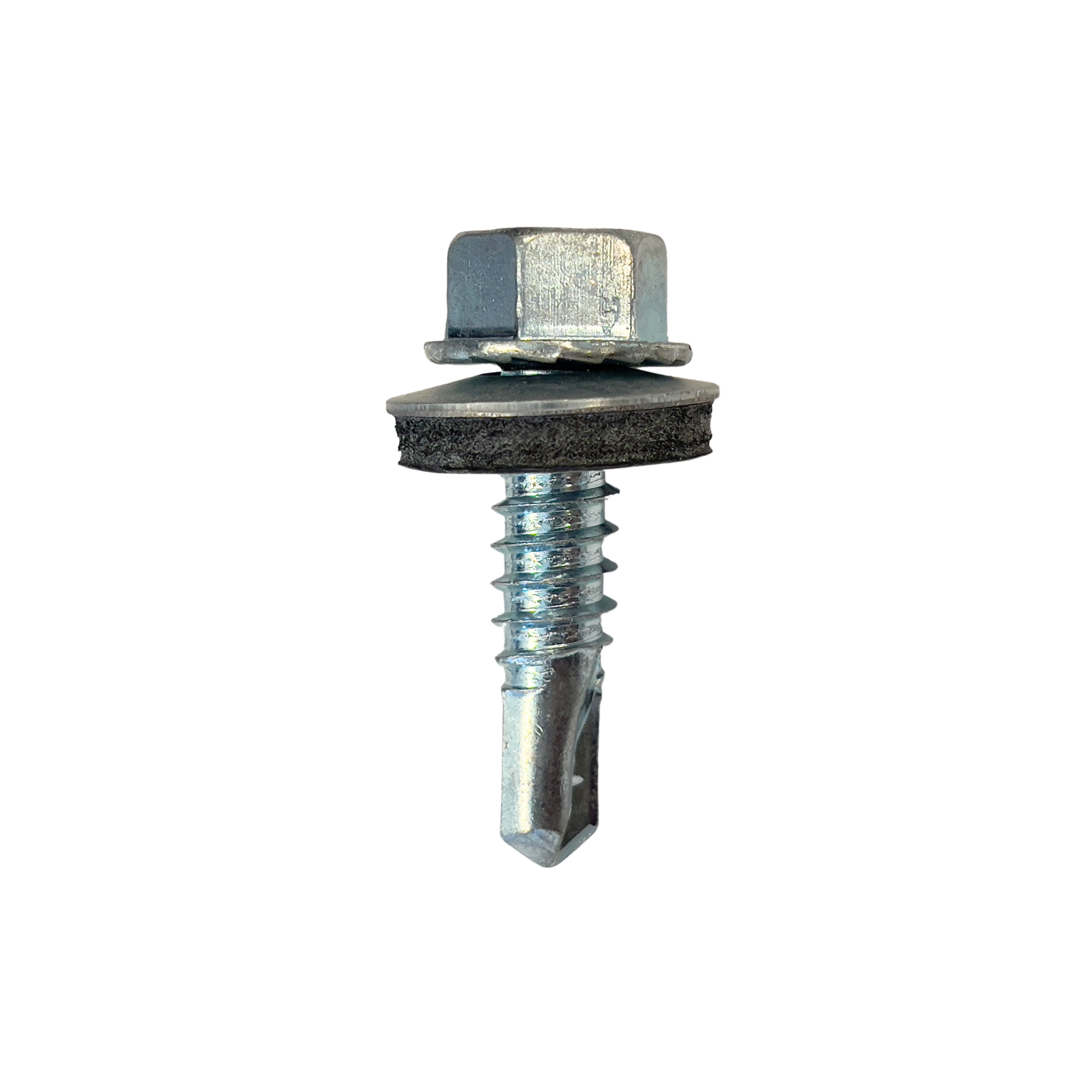 Schroef STAAL BOORPUNT, BS ZK BP3 VZ - 6,3x25mm + 16mm ring ter bevestiging van dakkappen op een stalen ondergrond
