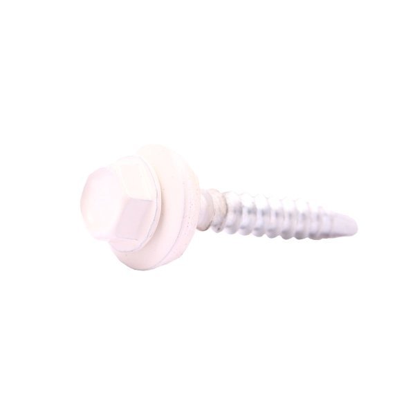 Dakpanplaatschroef 28 mm - Cream White RAL 9001