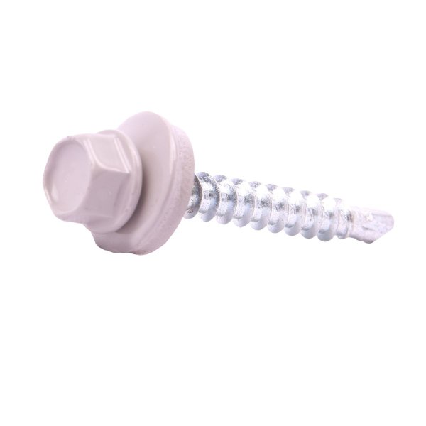 Dakpanplaatschroef 28 mm - Pure Grey RAL 7037