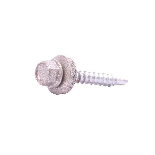 Dakpanplaatschroef 28 mm - Aluminium Grey RAL 9007