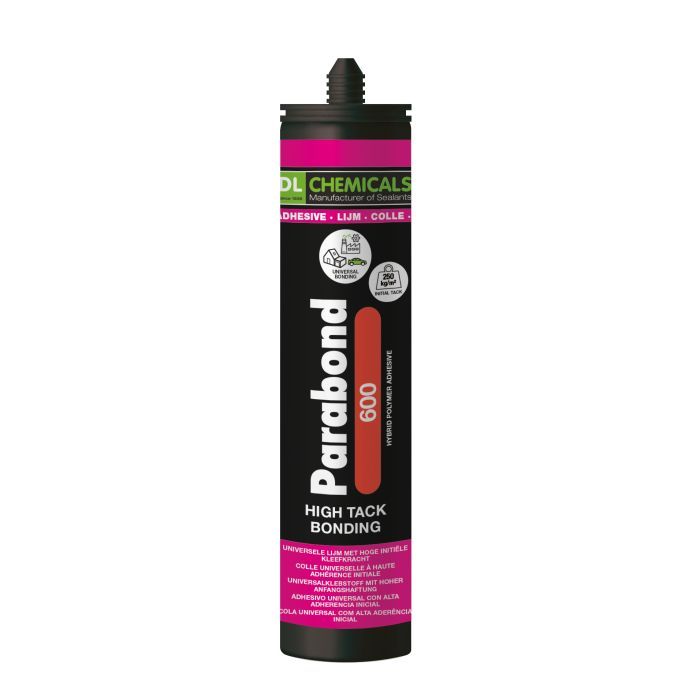 Lijmkit Parabond 600 zwart (patroon 290ml)
